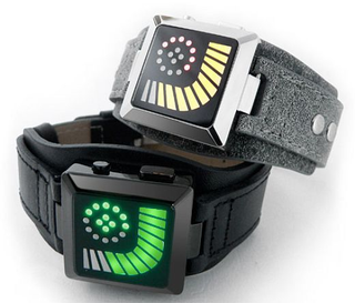 Illustration for article titled Tokyoflash Kyokusen Watch's Series of Digital Tubes Confuses Noobs